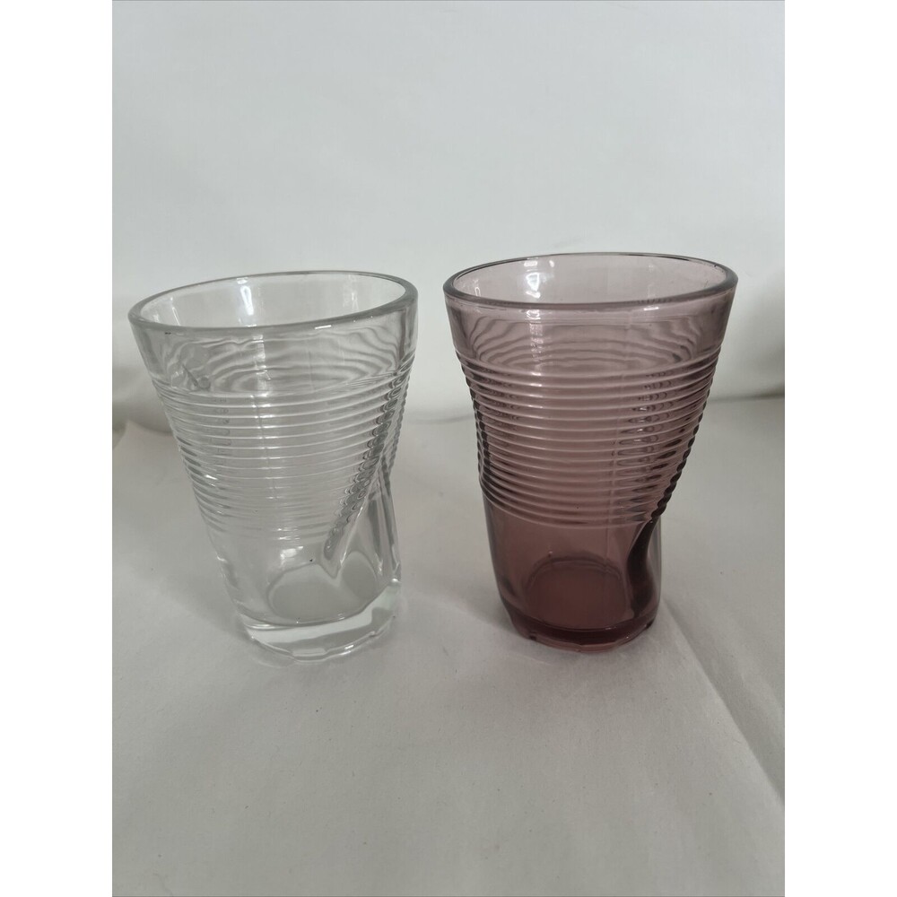 Viadurini Sarabi Crumpled Glass Tumblers – Set of 2 – Made in Italy